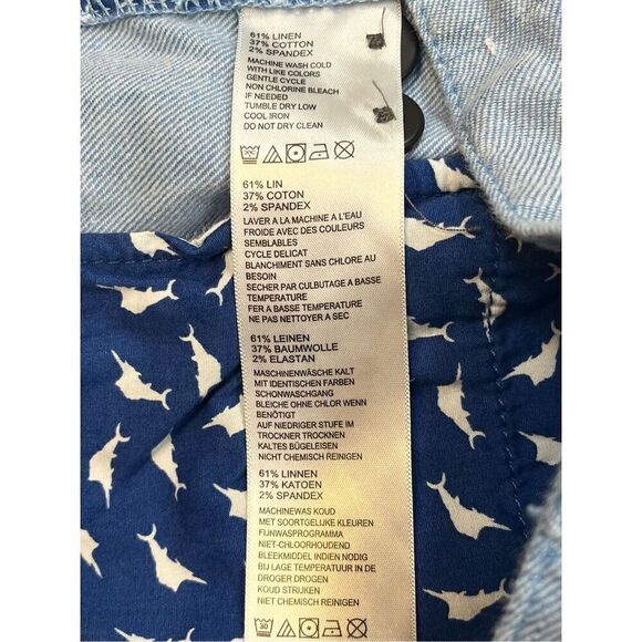 Tommy Bahama Beach Coast Linen Blend Flat Front 10 Inch Shorts Men's Size 40 EUC - Picture 4 of 11